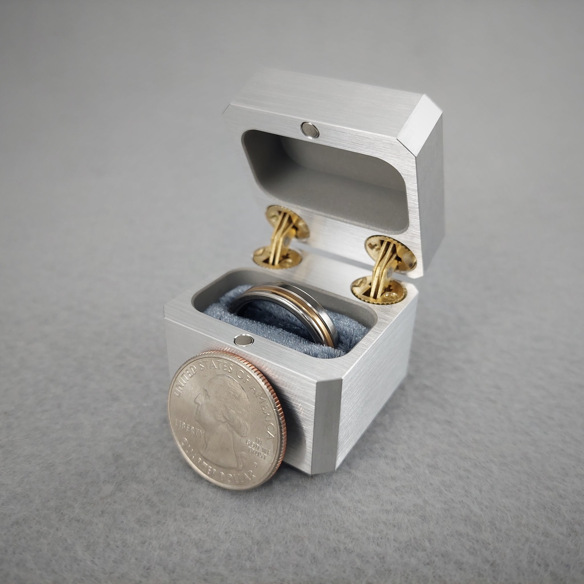 DPCustoms ULTRA Mini Pocket Sized Cube Engagement Ring Box