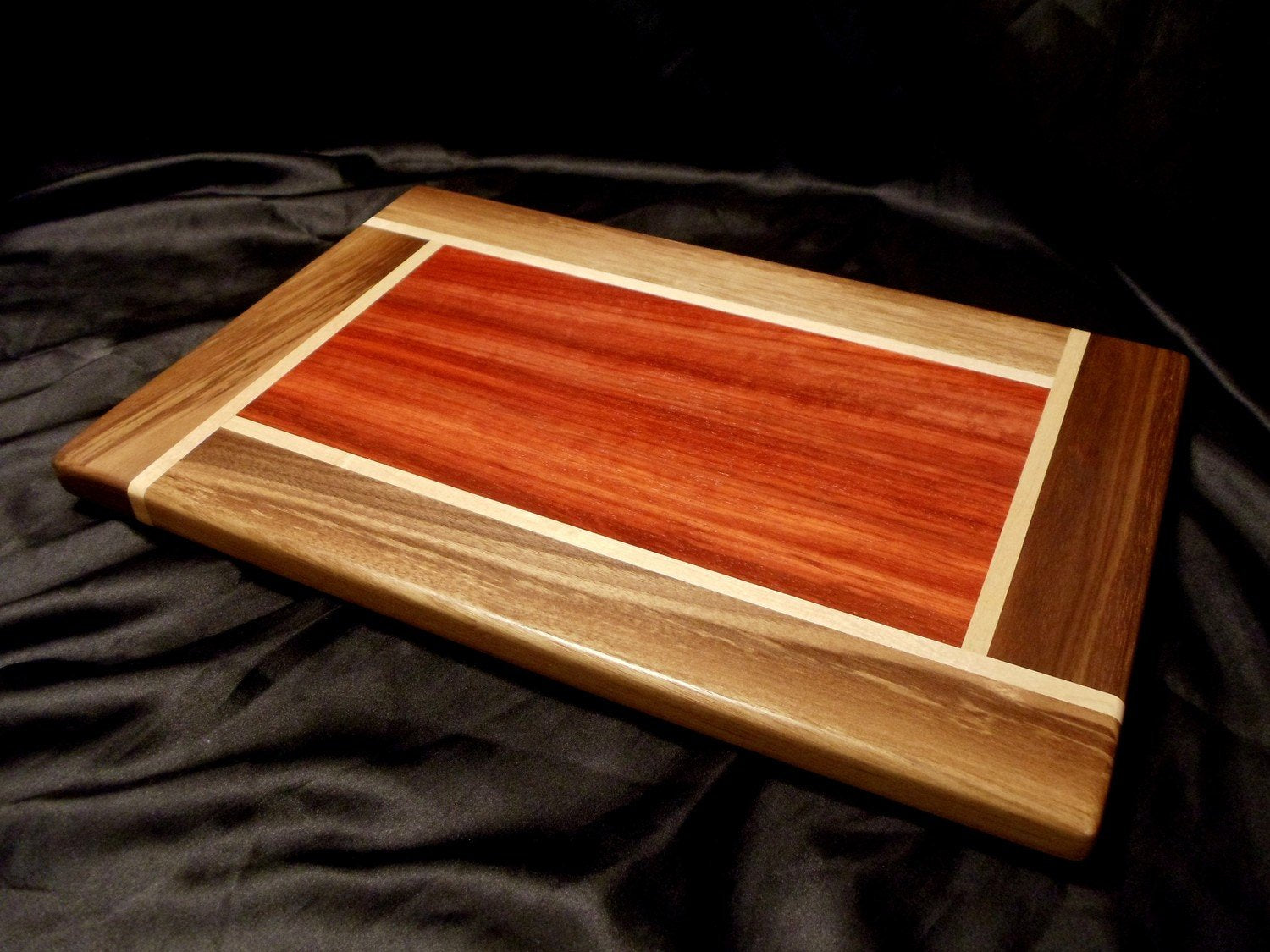 Walnut 2024 Maple and Padauk Charcuterie Cutting Board